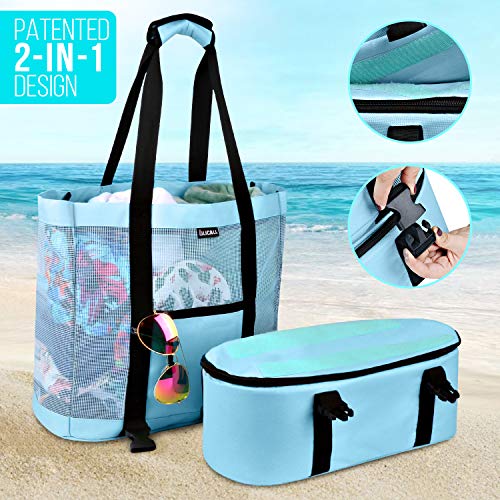 2 LILICALL+Mesh+Beach+Tote+Cooler