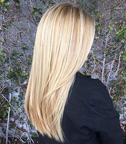 You Shine Mono Topper Human Hair 8inch Honey Blonde Highlight With