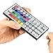 LED Lights Strip,Oak Leaf SMD5050 Waterproof 16.4ft RGB Led Strip Lighting with 44 Key IR Remote Control For For Gardens/ Homes/ Kitchen/ Cars/ Bar