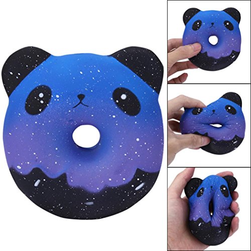 Slow Rising Toy,Kasien Squishies Galaxy Panda Donuts Kawaii Cream Scented Slow Rising Stress Relief Toy