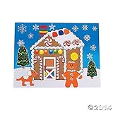 12 Large MAKE a GINGERBREAD HOUSE Sticker Sheets/Christmas CRAFT/ACTIVITY/8.5