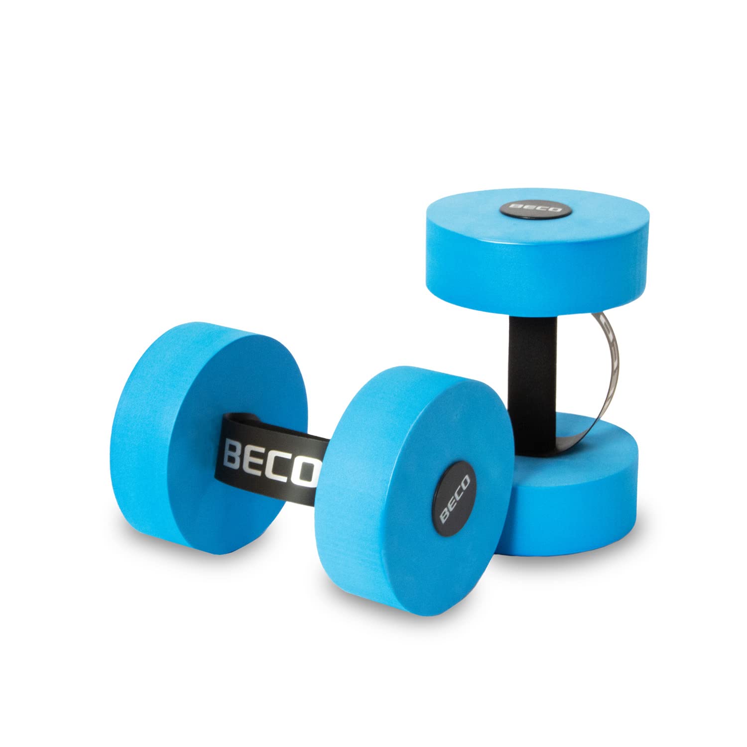 BECO Dumbbell Aquafitness - Dumbbells for Aqua Jogging, Water Aerobics & Swimming Lessons - 1 Pair, Medium, 22 x 15 cm