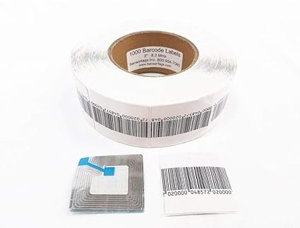 1000 Etiquetas De Seguridad Para Sistema De C Digo De Barras Compatibles Con Eas Rf 8 2 Mhz Amazon Es Industria Empresas Y Ciencia