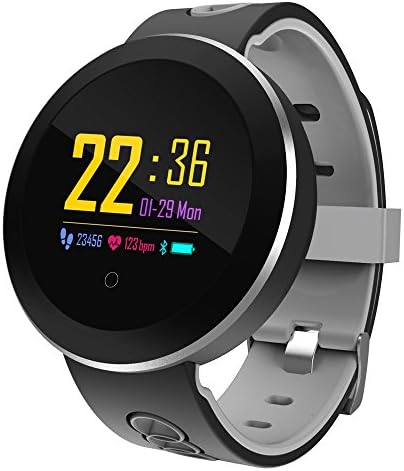 COSVII Smart Watch Waterproof, Bluetooth Fitness Tracker with Heart Rate Monitor, Sleep Monitor, Step&amp; Calories Tracker, Alarm Clock, Call/SNS/SMS Reminder, Compatible with Android and iOS (Gray)