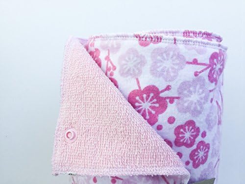 Set of 12 Unpaper Towels, Pink Cherry Blossom Print