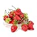 Umiss Artificial Strawberries 30pcs Fake Strawberry Artificial Fruits Lifelike Red Strawberry for Decoration Arrangements Home House Kitchen Decor (30pcs Strawberry)