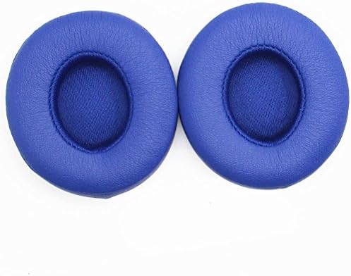 Deruida Ear Pads for Beats Solo Replacement Cushion Pads for Headphones Spongy Cover Soft Memory Foam Earcups Size Beats Solo 2.0 3.0 Wireless (Blue)