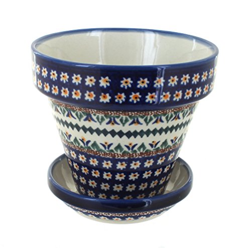 Click Here to See More Images Polish Pottery Daisy Small Flower Pot