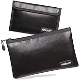 Fireproof Money Bag - 10.6"x6.7" & 5"x8" Small Fireproof Bags, Bank Deposit & Passport Safe Storage Envelope