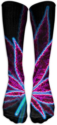 Ytfsf Tie Dye Weed Christmas Unisex 100% Brand New Colorful Highly Elastic Knee High Socks Knee Length Socks Tube Socks