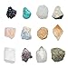 Top Plaza Mineral Rock Variety Tumbled Rough Gemstone Meteorite Fragment Healing Energy Raw Crystal Collection Bulk(5 pcs Rough Irregular Shape Stones)