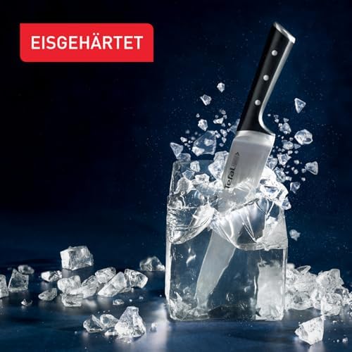 Ice Force Schälmesser, 9cm Klinge, Korrosionsschutz, Handschutz, Made in Germany Edelstahl, lang anhaltende Schneidleistung und Schärfe, Edelstahl/Schwarz, K23205