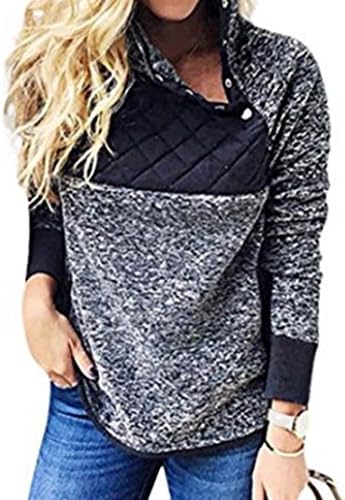 Aeugoa Women's Turtleneck Long Sleeves Jacket Coat Fleece Sweater Pullover