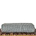 Luxury Hotel & Spa Towel Turkish Cotton Ribbed (Gray, Bath Towel - Set of 4)