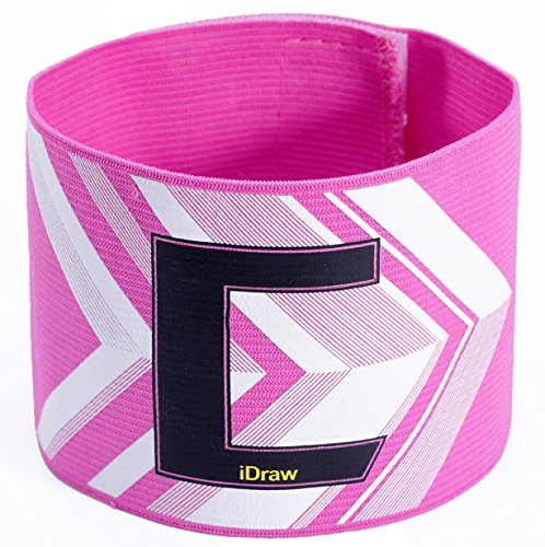 Football Fans Flexible Armband Soccer Captain Adjustable C printing Armband -Pink