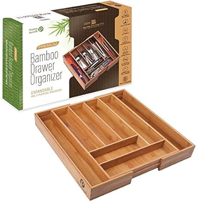 Premium Extra Deep Non Slip Large Silverware Organiser