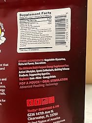 Teaza Herbal Energy Pouches Cherry Chill
