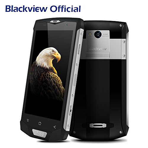 Blackview BV8000 Pro Teléfonos Móviles IP68 Impermeable 6GB RAM 64GB ROM Octa Core Android 8.0 Smartphone libre , 8 + 16MP Cámara 4180mAh Batería 5.0 pulgadas FHD pantalla NFC 4G Móviles libres - Plata