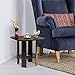 Furinno Simple Design End/Side Table, Dark Brown