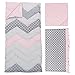 Trend Lab Cotton Candy 3 Piece Crib Bedding Set, Can Be Used As A Blanket Or A Playmat for Tummy Time, Includes Quilt, Fitted Crib Sheet and Skirt