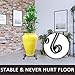 Yimobra Original Patented Plant Stand for Flower Pot Heavy Duty Potted Holder Indoor Outdoor, Metal Rustproof Iron Garden Container Round Supports Rack for Planter, Black, 11.8 Inches
