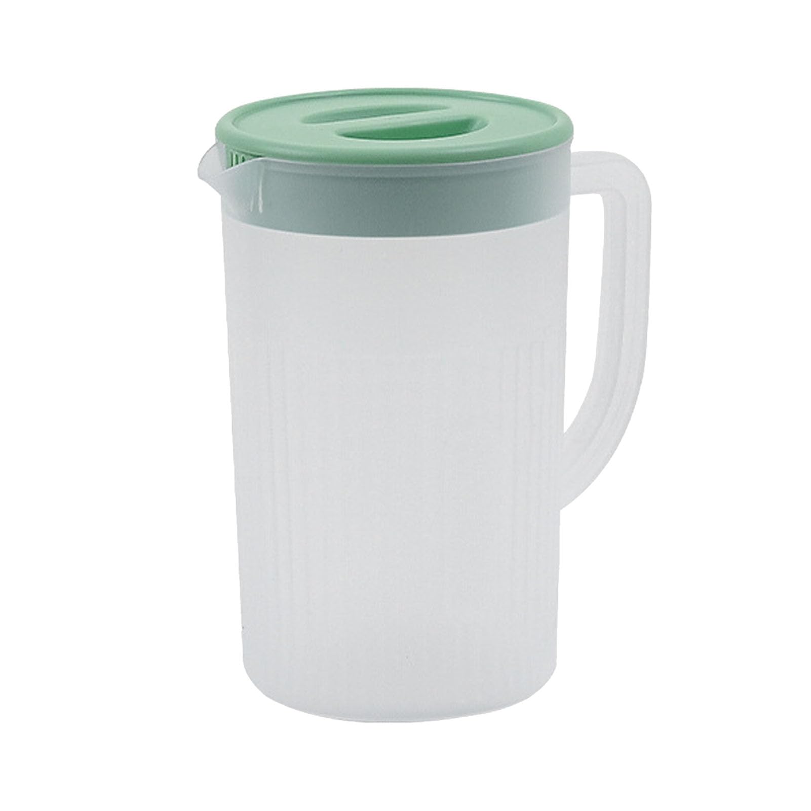 Photo 1 of **DAMAGED** Plastic Pitcher, Cold 2.7L High Temperature Resistant Large Capacity Durable with Lid for Tea Drink (Matcha Green)