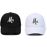 2PC Matching Mr. & Mrs. Soft top Washed Embroidered Baseball Caps, Bridal Gift, Newlywed Honeymoon Wedding Gift