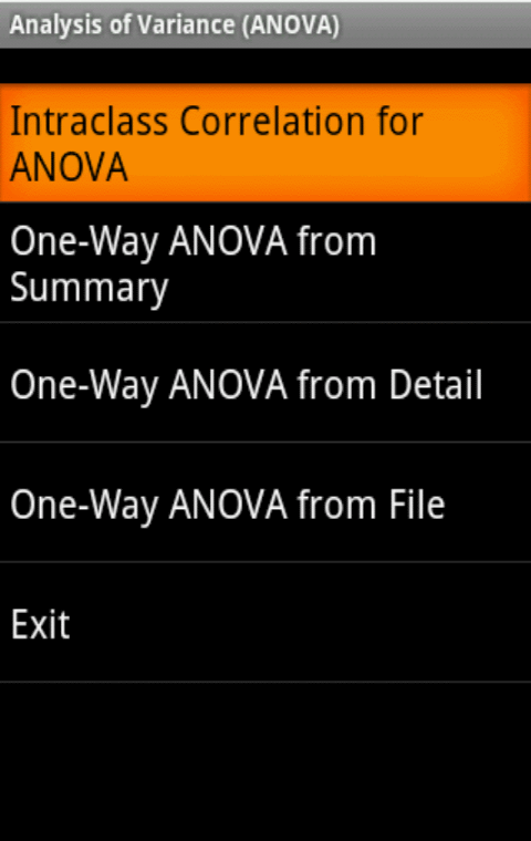 ANOVA
