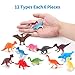 Amy & Benton Dinosaur Cupcake Toppers Party Favors Mini Dinosaurs Figure Toy 72PCS for Kids Birthday Pinata Fillers 2-3 Inches