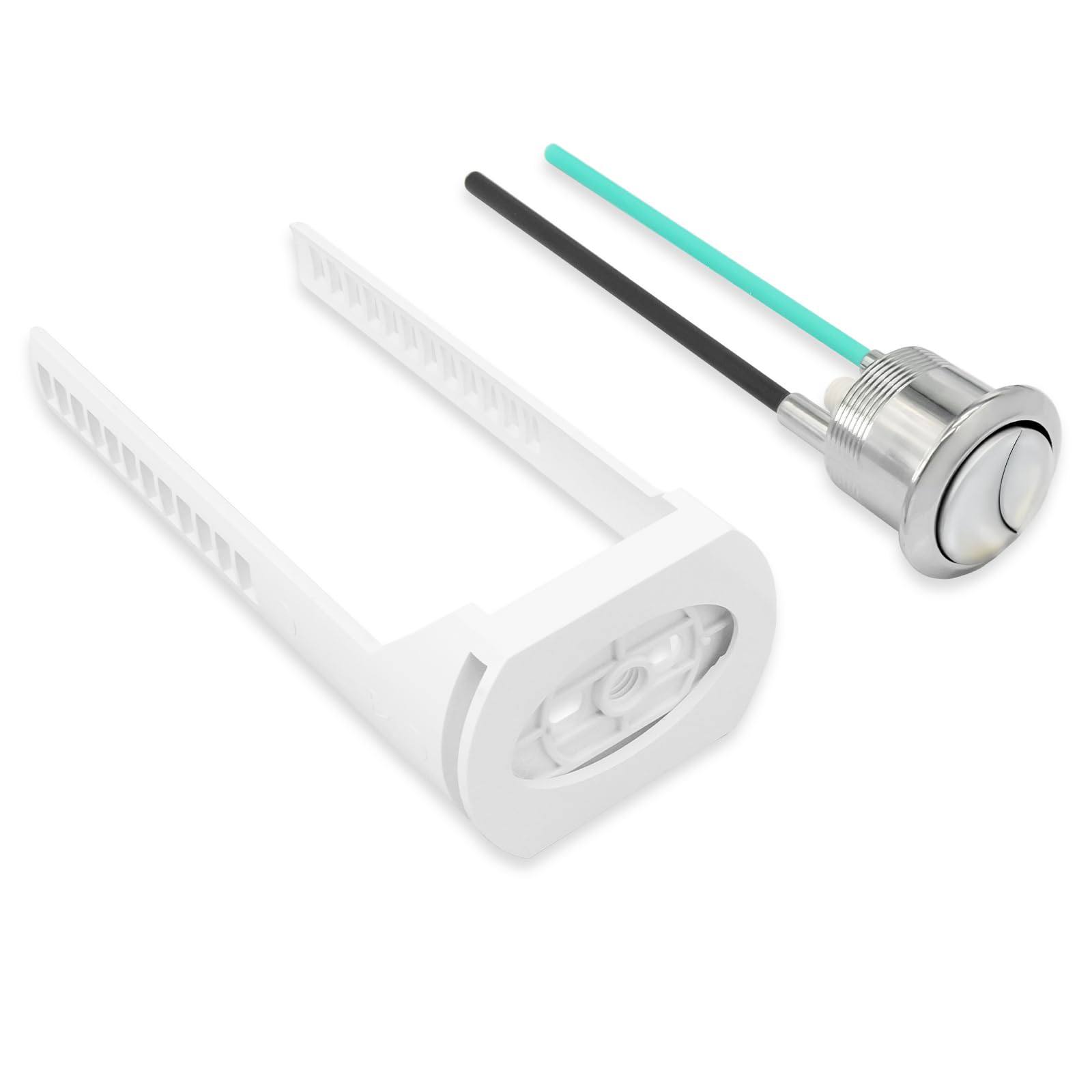 Empyreal Dual Flush Button Replacement Parts for Toilet Cistern, Compatible with Geberit Impuls 250 Flush Valve, WC Tank Pusher Switch & Adjustable Fixed Support, 1 Piece.