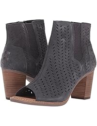 Toms 10010013 botinetas negras de gamuza perforada, 9 B(M) US