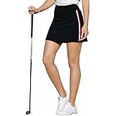 MAZEL Women's Tennis Skirts with Zippered Pockets High Waisted Lightweight Athletic Golf Skorts Skirts for Sports Running