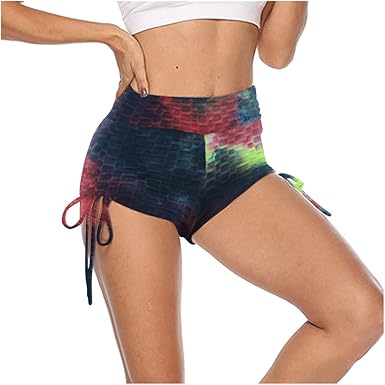 drawstring yoga shorts