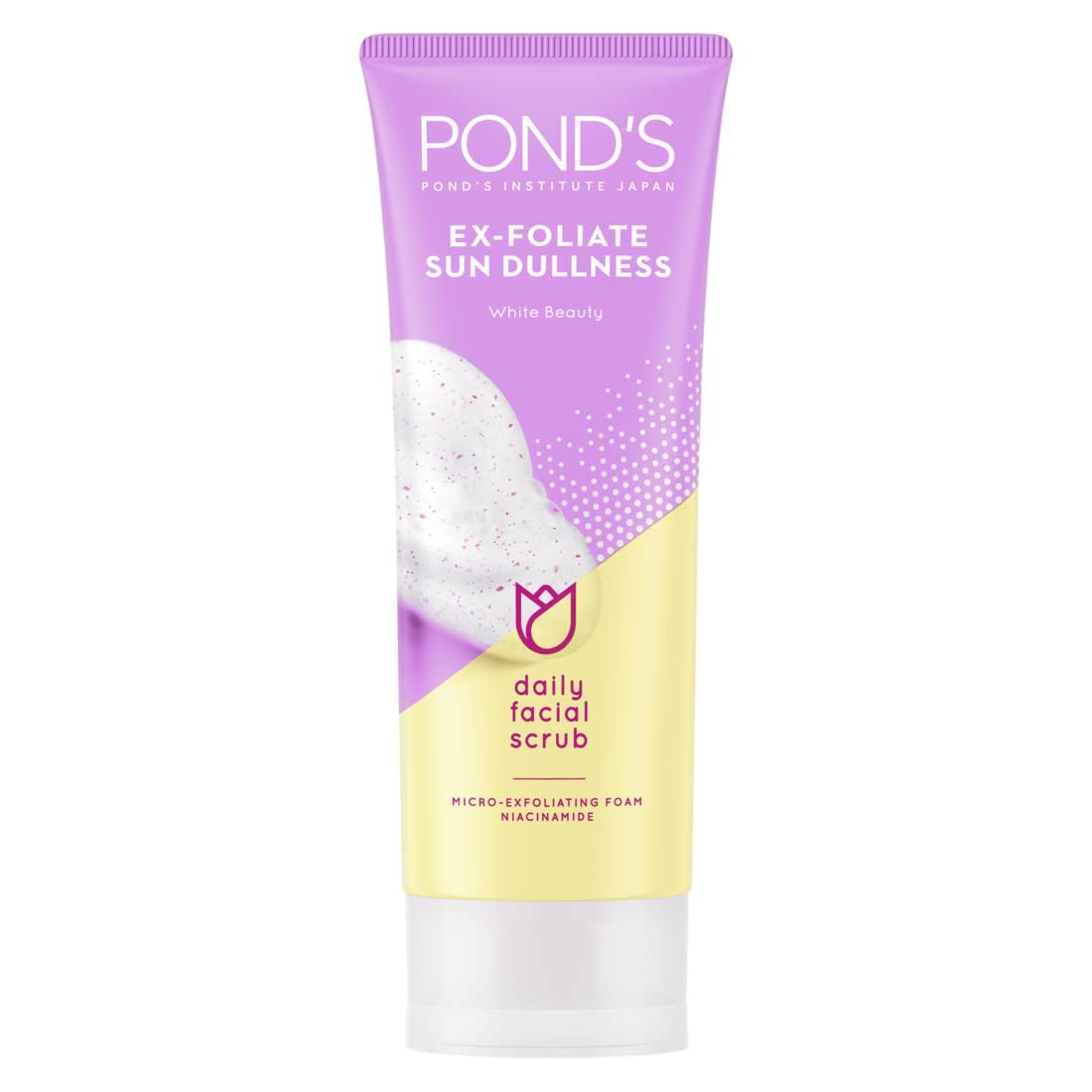 POND'S White Beauty Sun Dullness Removal Daily Facial Scrub Brightening Lightening Face Wash Cleansing Cream 100g