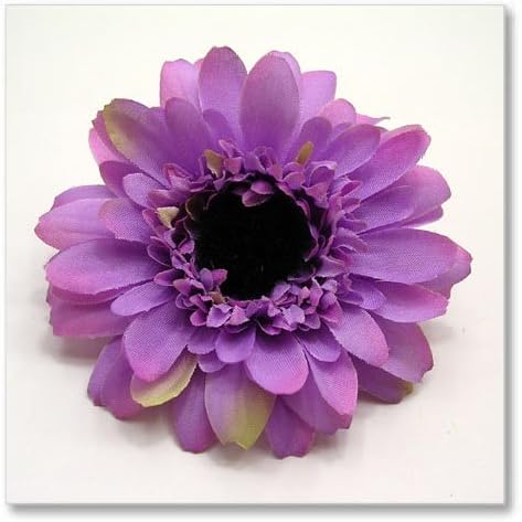 Amazon Co Jp フラワーコサージュ ガーベラ パープル 紫 服 ファッション小物