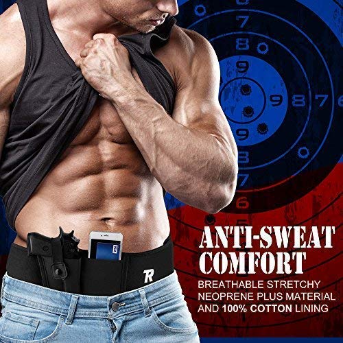 tommy raz Belly Band Concealed Carry IWB Holster, Neoprene Elastic