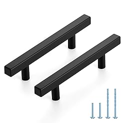JOY DECOR 30 Pack 3-1/2 Inch Matte Black Square