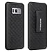 Galaxy S8 Case, Galaxy S8 Swivel Slim Belt Clip Holster Protective Phone Case, Defender Cover Holster Shell Combo Compatible for Samsung Galaxy S8 - Black