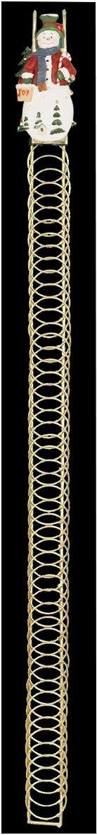 Premier Decorations Gold Christmas Card Holder Over Door Snowman