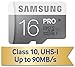Samsung 16GB PRO Class 10 Micro SDHC up to 90MB/s with Adapter (MB-MG16DA/AM)