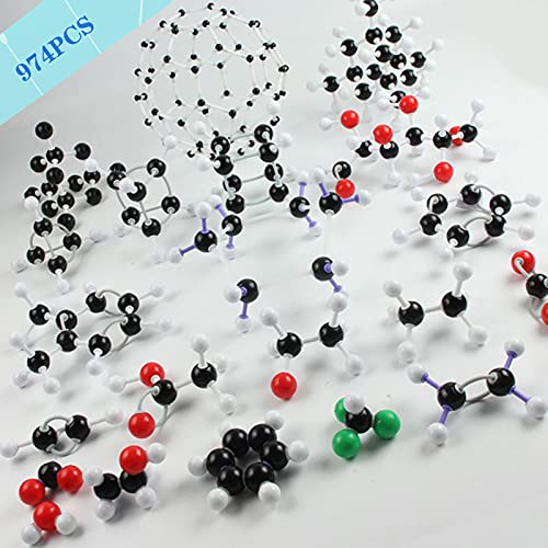 Molecular Structure Model Kit, 974 Piece Chemistry Model Kit with Atoms
