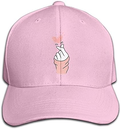 Gdgd1 Caps Korean Finger Heart Womens Comfortable Flat Hat Adjustable Baseball Caps