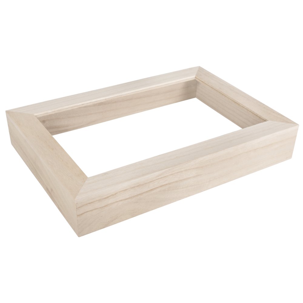 Rayher 3D Picture Frame with Acrylic Glass, Shadow Box Frame for Craft, Stand Display, natural wood, 62788000