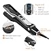 MKBOO Hair Straightener with Steam,Salon Professional Nano Titanium Ceramic Steam Flat Iron with Removable Comb+Digital LCD+5 Level Adjustable Temperature+Auto Temperature Lock Blackthumb 4