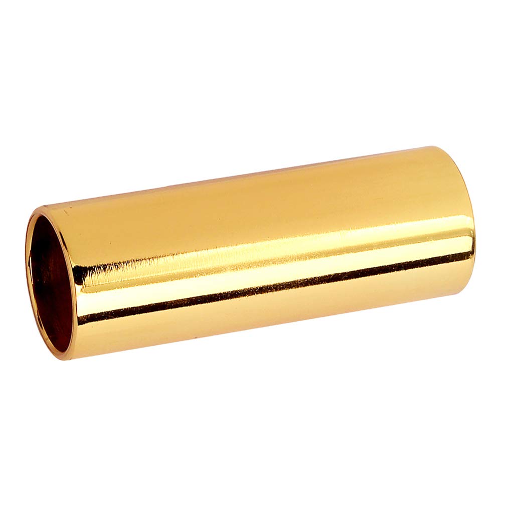 Milisten Metal Guitar Slide Bottleneck Guitar Slide Stainless Steel Slide for Acoustic Guitar Bass Gold 51mm