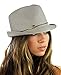 NYFASHION101 Spring Summer Gold-Tone Bar Slim Band Stingy Trilby Fedora Hat