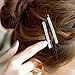 12 pieces Rhinestone Bobby Pin, Metal Hair Clips, 1 Row and 2 Row Clear Crystal Hair Barrette Pins for Women Lady Teen Girls
