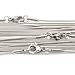 Wholesale 12 PCS Stainless Steel 1 MM Finished Thin Snake Chain Bulk (20 Inch)