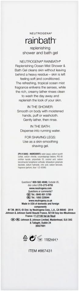 Neutrogena Rainbath Ocean 1182 ml, Other, 1.18 l (Pack of 1) - Image 3