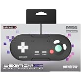 Retro-Bit Legacy GC Wired Controller for Original GameCube &amp; Wii - (Black)
